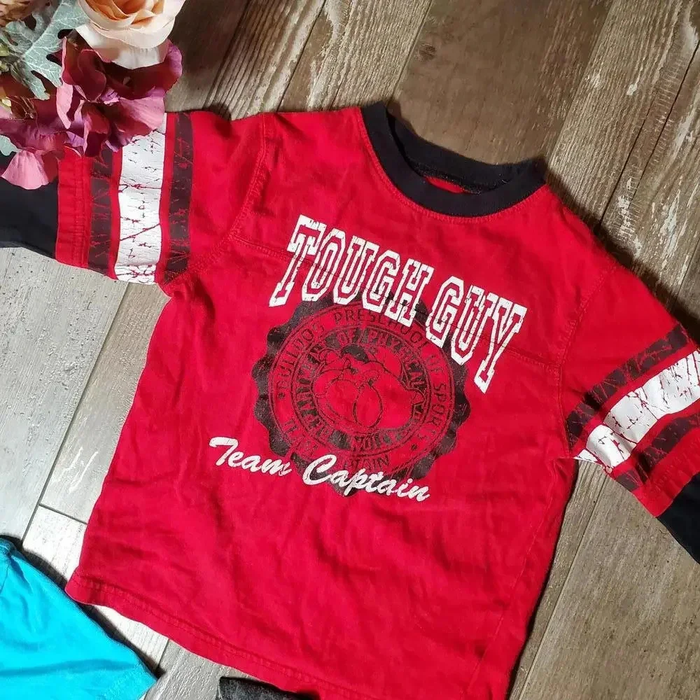 4T Boys Casual Cotton Tops Clothing Bundle | OshKosh B'Gosh Justice League